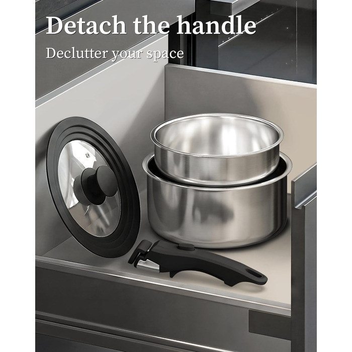 Сковорода з нержавіючої сталі Edelstahl 30 см з кришкою, індукційна, 18/10, для всіх типів плит, до 250°C, швидке нагрівання