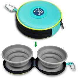 Складана миска для собак KALLAK: дорожня та звичайна, для корму та води, для маленьких та великих собак