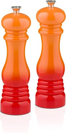 Le Creuset Salt and Pepper Grinder Set, Flame