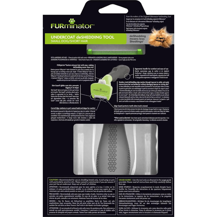 FURminator для собак S, короткошерсті: щітка для видалення підшерстка - версія 2.0