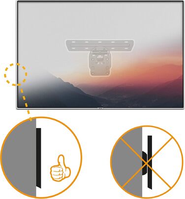Настінний кронштейн для телевізора RICOO SQ75 для Samsung QLED Q7/Q8/Q9 75 дюймів, ультратонкий, з можливістю нахилу та повороту, чорний
