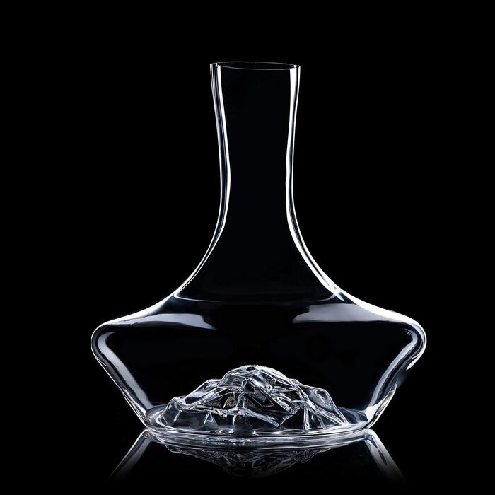 Eisberg Wine Decanter Set, wine aerator decanter with aeration filter, drying stand and cleaning pearls, decanter for red wine, wine decanter, 100% hand-blown lead-free crystal glass (1400ml)