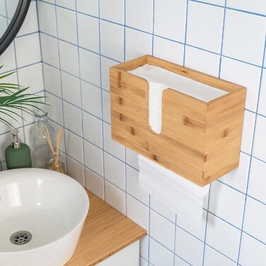 Nature Supplies Wooden Paper Towel Dispenser - Paper Towel Holder with Wall Mount or Tabletop Use, for C-, Z-, or Interfold-Folded Paper Towels