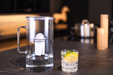 Скляний фільтр-глечик Wessper D2 BOROSILICATE 3л, сірий + 10 фільтрів