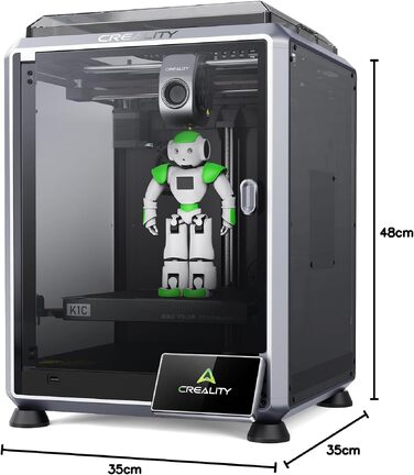 3D-принтер Creality K1C 2025 CoreXY: швидкість 600 мм/с, AI-камера, висока точність друку