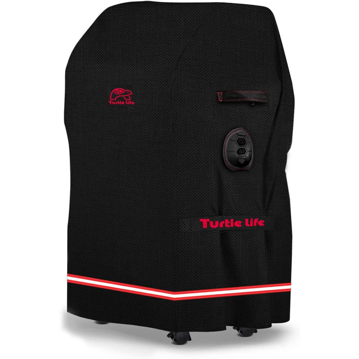 Чохол для гриля BBQ Turtle Life, 32 дюйми, водонепроникний, для газових грилів Weber, Char-Broil, захист від вигоряння, чорний