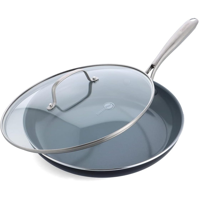 Набір кухонного посуду GreenPan Swift 17 предметів: антипригарне покриття Ceramic Non-Stick, нетоксичний, без PFAS, з нержавіючою сталлю