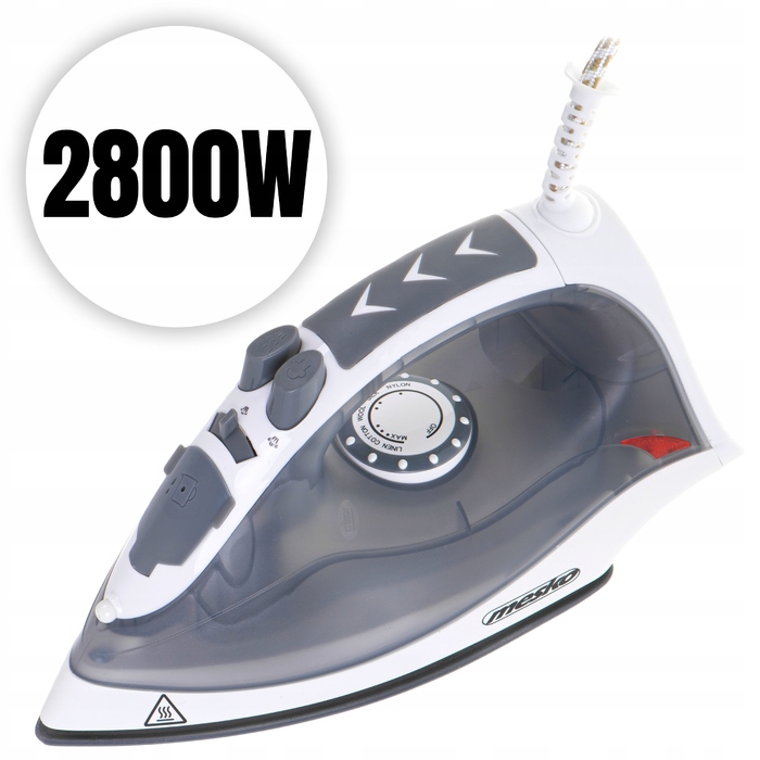 Парова праска Mesko Ceramic Anti Calc Anti Drip Strażak, 2800 Вт
