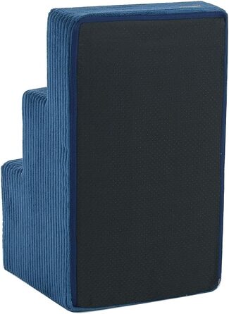 Сходинки для собак Velinda: 3 сходинки, також підходять для котів, допомога у вході, матеріал - піна, темно-синій колір (Cord)