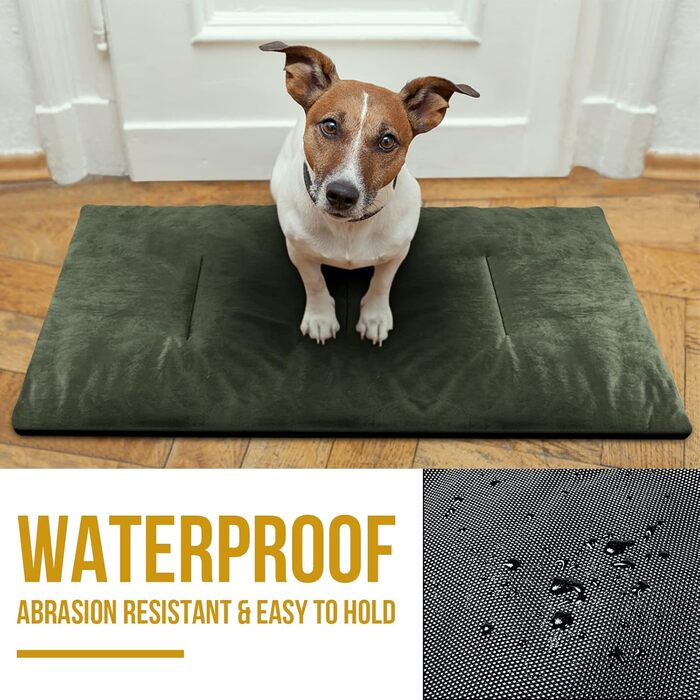 OneTigris Dog Blanket 110cm*68cm, Thickened Velvet Dog Mat Warmer Velvet Dog Bed Cat Bed for Large & Medium-Sized Dogs Travel Camping Outdoor, Reversible and Portable, Hand Washable