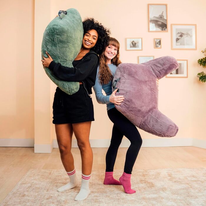 Лежанка-підголівник Nestlé Pelz: стильне крісло-лежак для читання в ліжку, штучне хутро, з підлокітниками, для дорослих та дітей