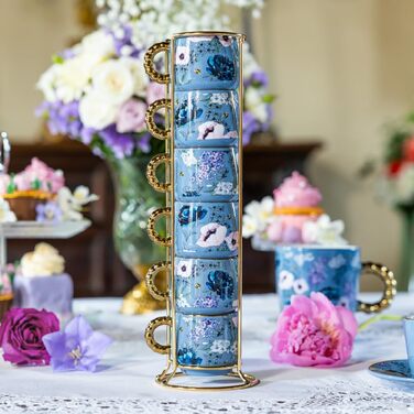 Набір келихів Bialetti Bridgerton, 6 шт., порцеляна, 60 мл