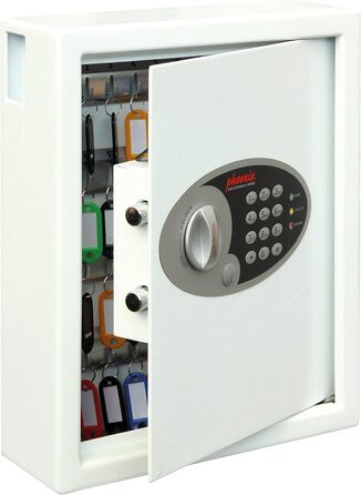 Шкафчик для ключів Phoenix Cygnus KS0032E на 48 ключів, білий, 36x30x10 см