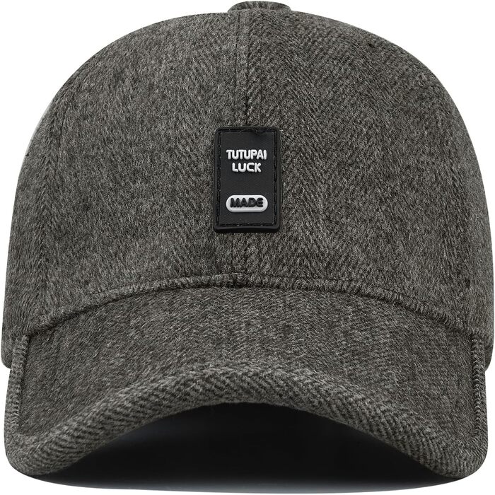 Кепка бейсболка чоловіча Clakllie зимова тепла в'язана з флісовою підкладкою та вушками для холодної погоди, спортивна, на вулицю