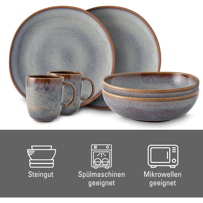 Сніданковий набір Lave beige 6 предметів від Villeroy & Boch
