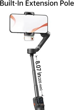 Стабілізатор Hohem iSteady V3 Ultra для смартфона: AI-трекінг, жести, пульт, екран, штатив, для зйомки Vlog та TikTok