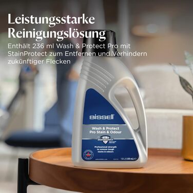 BISSELL PowerWash Compact Pet: компактний вертикальний мийник для килимів та м'яких меблів для видалення плям від тварин, 600W, з кабелем, 4058N