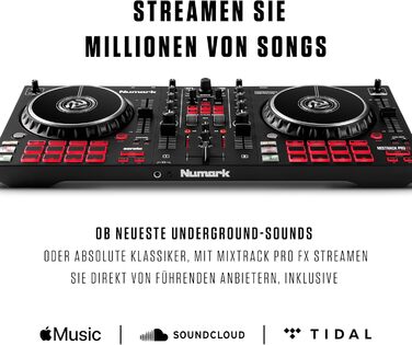 DJ контролер Numark Mixtrack Pro FX з Serato DJ: 2 деки, аудіоінтерфейс, дисплеї Jogwheel та FX-панелі