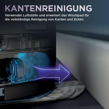 Робот-пилосос Shark PowerDetect 2-в-1 з функцією миття, NeverTouch Pro, самостійне очищення до 60 днів, LiDAR-навігація, NeverStuck, керування через додаток, RV2800ZEEU, 2 щітки, Anti-Micro Pads, 1 капсула