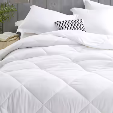 Alreya Quilt Cover 135x200 cm Comforter - 100% Cotton Top - Hypoallergenic for Allergy Sufferers - Soft & Warm All-Season Duvet - Breathable Quilt