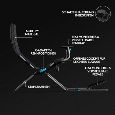 Рульове колесо Logitech G920 Driving Force для Xbox та PC + крісло Playseat Challenge X Edition, чорний, EU Plug