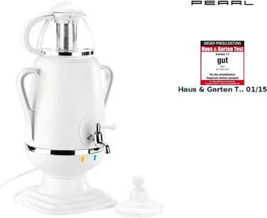 PEARL Samovar: Samovar/Teekettle with glass teapot, 2,300 watts, 3.5 and 0.5 liters (teapot with keep-warm function, samovar, how does it work)