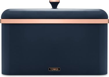 Cavaletto Brotkasten-Aufbewahrung T826130BLK: Набір для зберігання хліба, карбонова сталь, знімний кришка, 23 x 35 x 24 см, Midnight Blue