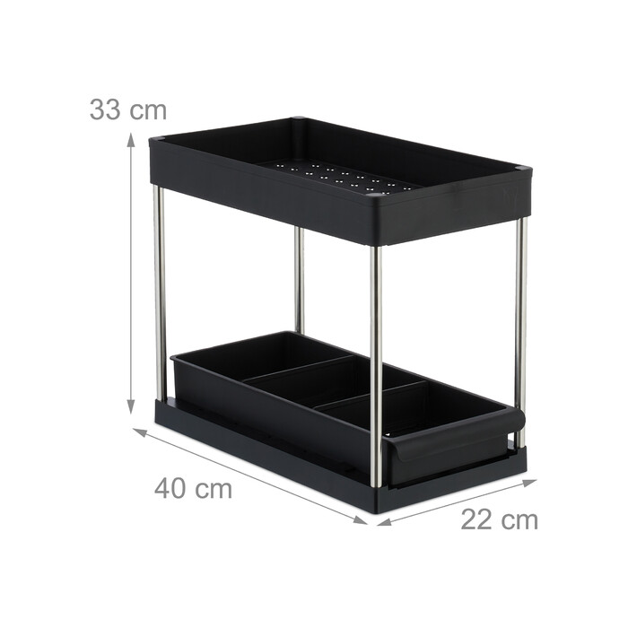 Relaxdays Under Sink Shelf Set of 2