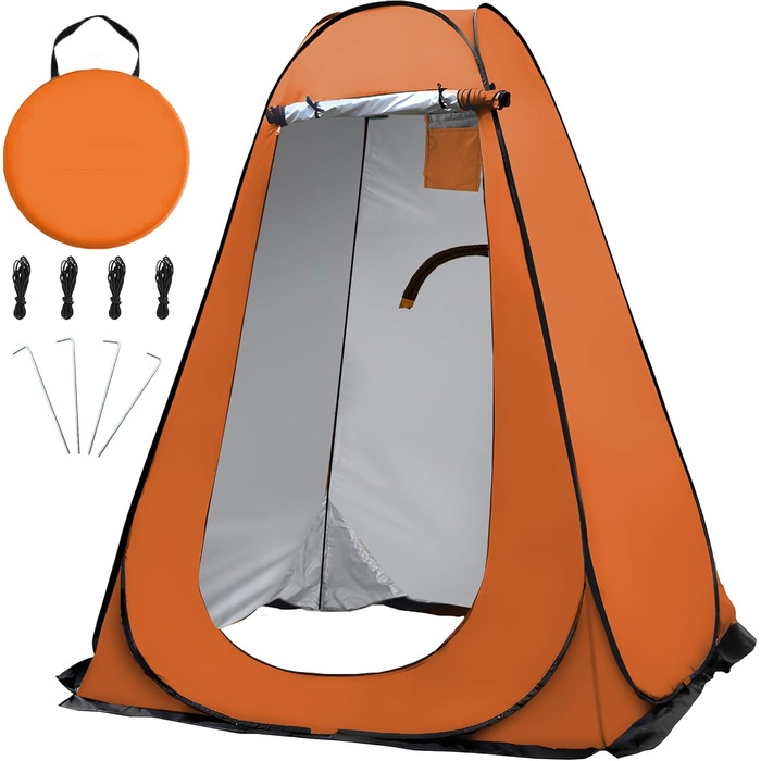OUUTMEE Pop-Up Shower Tent - Portable Changing Room for Beach, Outdoor UV Protection - Camping Shower Tent for Hiking, Beach, Picnics, Fishing (59