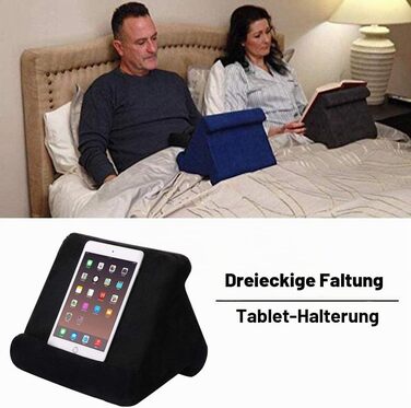 Універсальна підставка-подушка FANIER для планшета, iPad, смартфона та електронних книг — м'який тримач для ліжка та дивана (Сірий)
