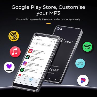 MP3 плеєр HIFI WALKER G7 Pro Android 13, 32GB, Bluetooth 5.0, WiFi, 5.2