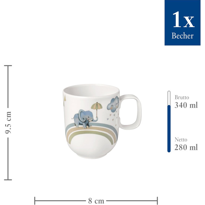 Набір дитячого столового прибору Villeroy & Boch Boho Kids (4 шт.) з нержавіючої сталі, сріблясто-платиновий, для миття в посудомийній машині