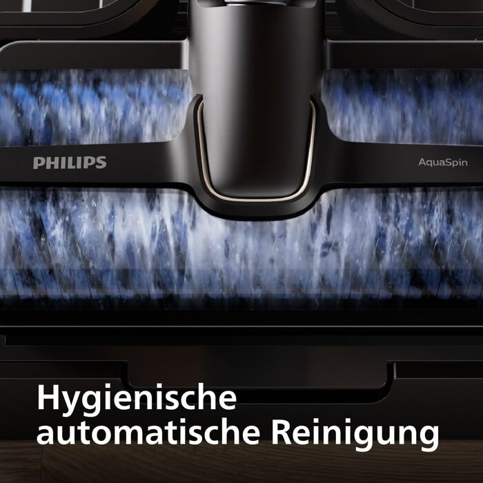 Вертикальний бездротовий пилосос Philips AquaTrio 9000 серії 3-в-1 для сухого та вологого прибирання, чорний