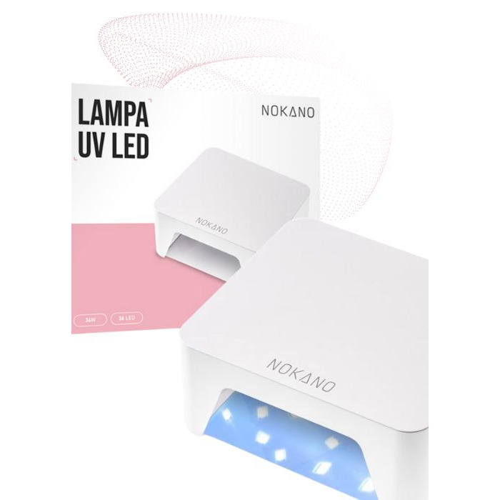 LED+UV лампа для манікюру NOKANO V9 36 Вт, біла