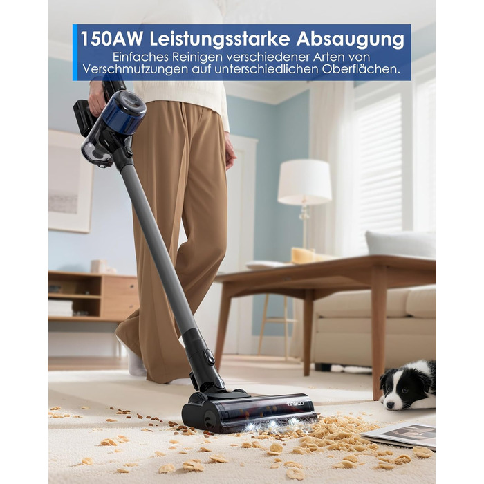 Бездротовий пилосос Tineco Pure ONE S30: 150AW, до 65 хв роботи, ZeroTangle-щітка, LED-підсвітка, для твердих поверхонь