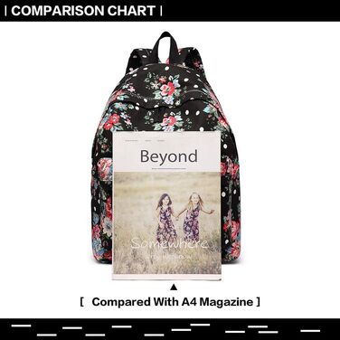 Жіночий рюкзак KONO: стильний рюкзак-сумка для школи, роботи, подорожей. Canvas, вінтажний дизайн, підходить для підлітків та дорослих.