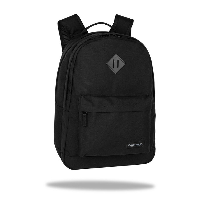 Багатовідсіковий шкільний рюкзак CoolPack, чорний з жовтими та золотистими акцентами, 27 л
