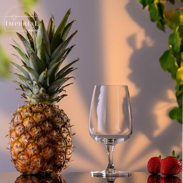 Набір з 4 білих келихів 'Milano' 480 мл (Crystalline Glass) - для вина Шардоне, миючі в посудомийній машині