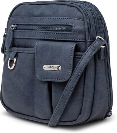 Сумка кросбоді жіноча MultiSac North South Mini Zip Around Indigo (Heirloom) - оригінальна якість
