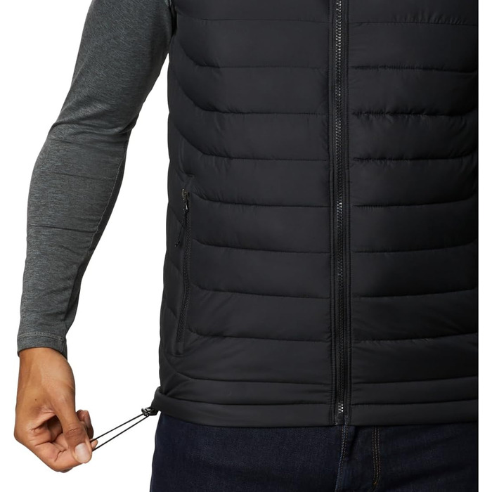Columbia Powder Lite II жилет пуховий чоловічий чорний M - легкий безрукавник для холодної погоди