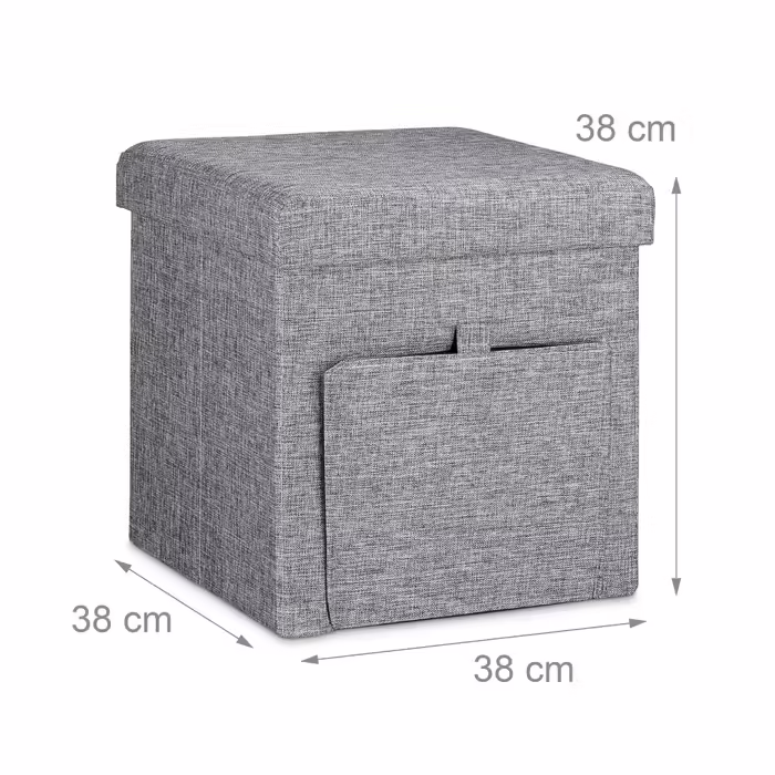 Relaxdays Folding Storage Ottoman