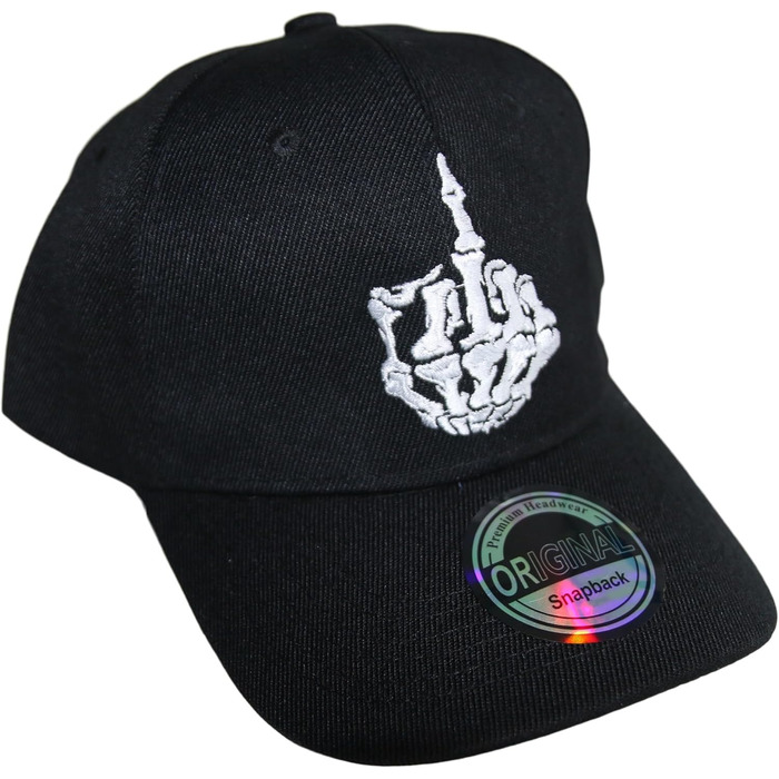 Кепка Snapback Beybey з принтом черепа. Стильний дизайн для чудового вигляду (SKLL Black)