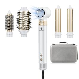 Webeauty Airstyler 6-в-1: Фен-щітка, плойка для локонів, іонізація 500 млн, 220-240V