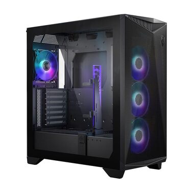 Корпус ПК MSI MPG GUNGNIR 300R Airflow - Mid-Tower з загартованим склом, підтримка ATX/M-ATX/Mini-ITX, 4 x 120mm ARGB вентилятори, магнітний фільтр пилу, USB 3.2 Gen 2x2 Type-C