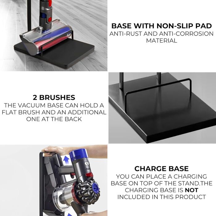 Підставка для пилососів Dyson: V15, V12, V11, V10, V8, V7, V6, DC58, DC59, DC62, DC74. Органайзер для акумуляторних пилососів Dyson. Рама-тримач (S3196)