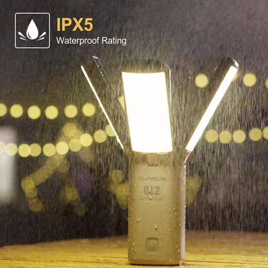 KLARUS CL2 Multifunctional Camping Lamp, 10000 mAh Rechargeable Deform Camping Light, 750 Lumens Camping Lantern with 8 Lighting Modes, IPX5 for Tents, Fishing, Emergency Hiking