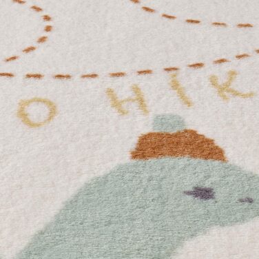 Taracarpet Rug for Children's Room - Children's Rug and Teenager's Rug - Soft, Cozy, and Soft in Various Designs (Dino, Camping) - 160x230 cm