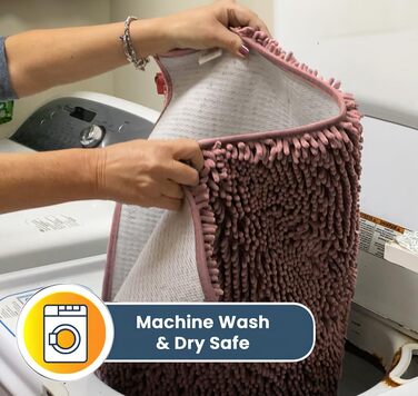 Килимок для дому Muddy Mat® з мікрофібри, швидковисихаючий, антиковзний, 19'x30' (61 x 91 см), світло-рожевий