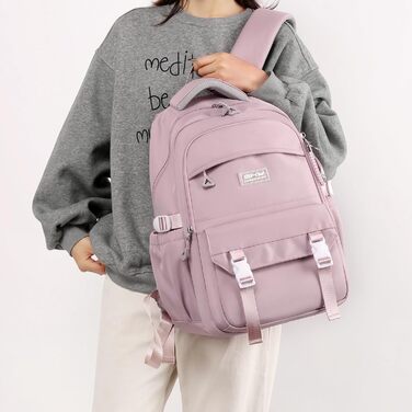 Водонепроникний рюкзак для школи JANSBEN для дівчаток та хлопчиків, багатосекційний, ідеальний для 10-річних дітей, підлітків та 5 класу, фіолетовий