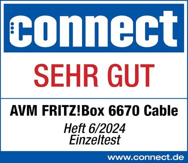 Роутер FRITZ!Box 6670 Cable: Wi-Fi 7, DOCSIS 3.1, Zigbee, LAN 2.5Gbps